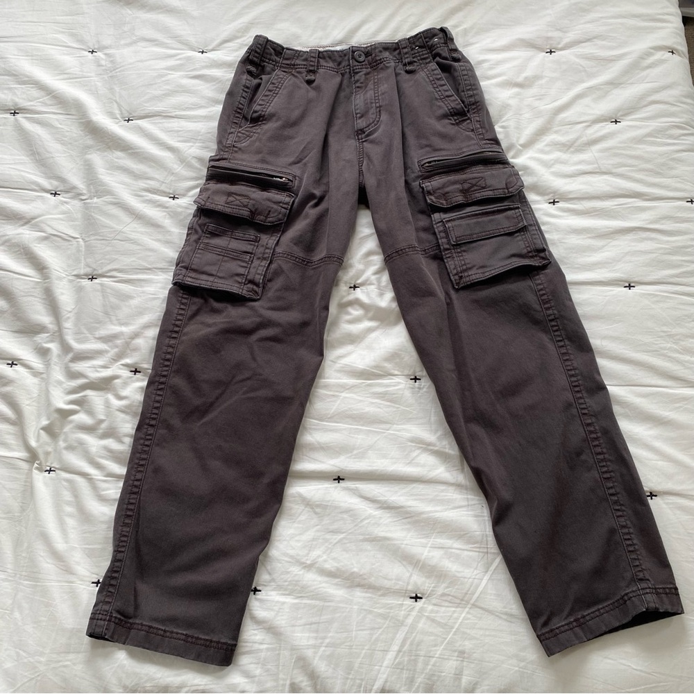 Hollister Men Loose Heavyweight Cargo Pants Brown W 26 L30